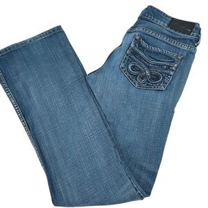 YMI Premium Jeans Wms 5 Bootcut Low Rise Embellished Pockets Y2K Stretch Denim